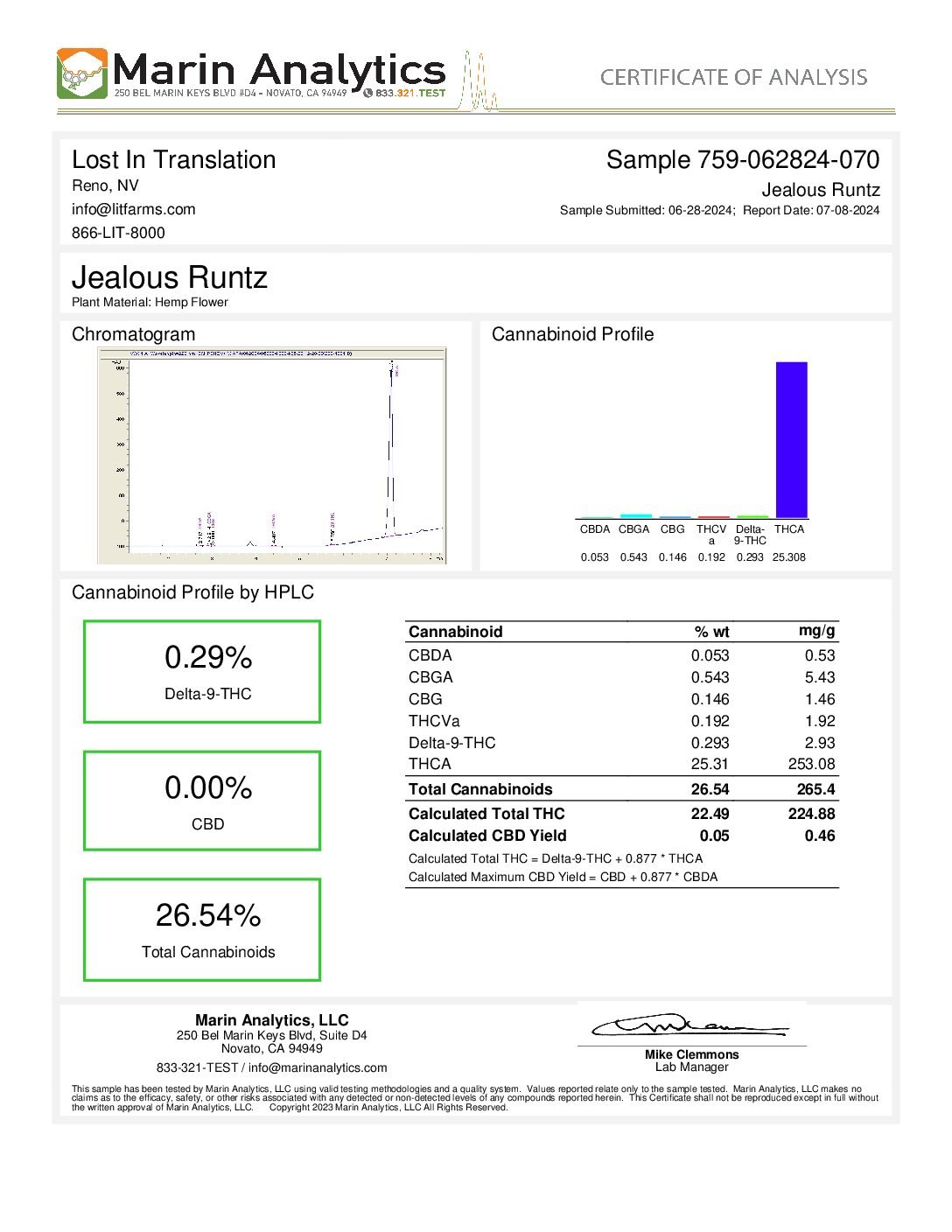Alternative view of Buy Jealous Runtz THCA flower