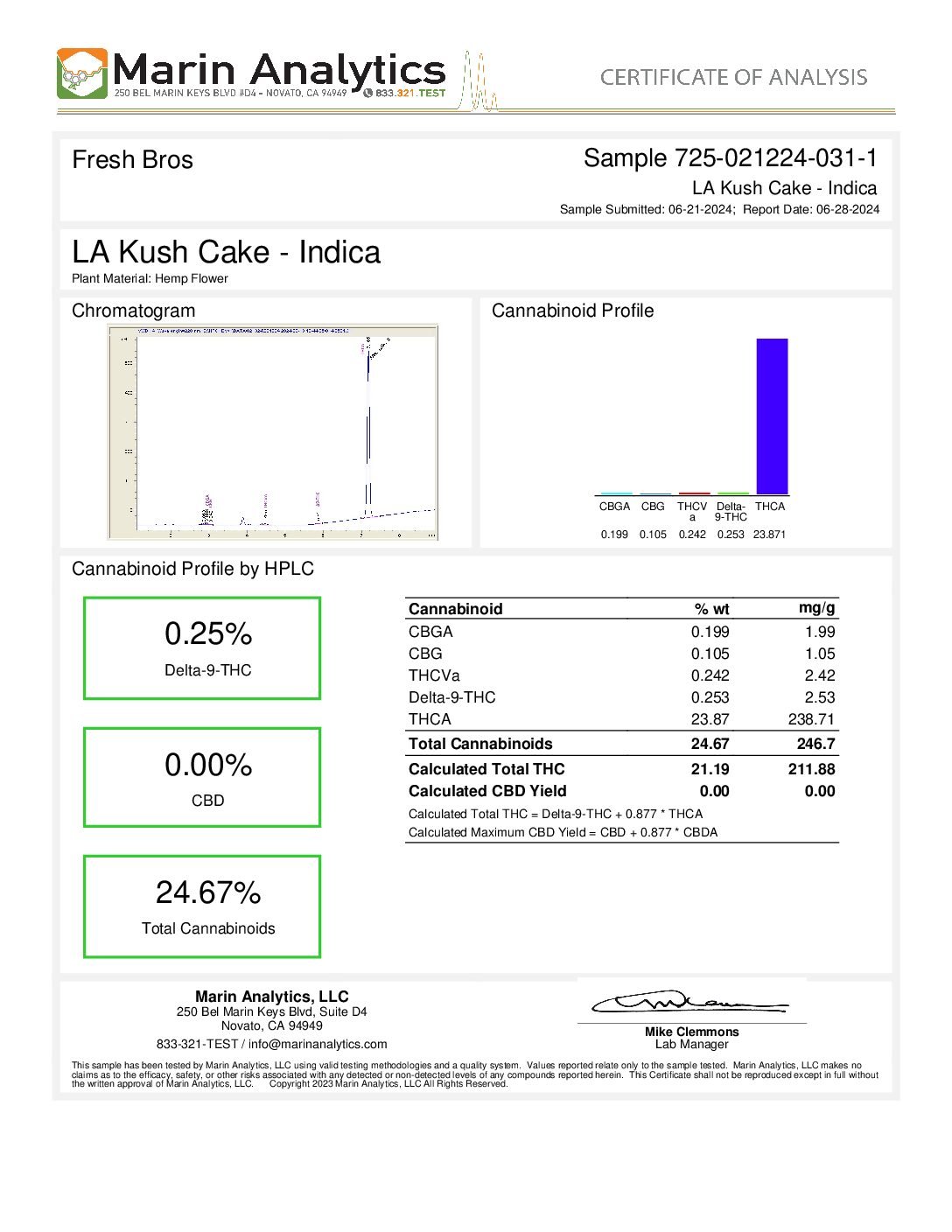 Alternative view of Buy LA Kush Cake THCA