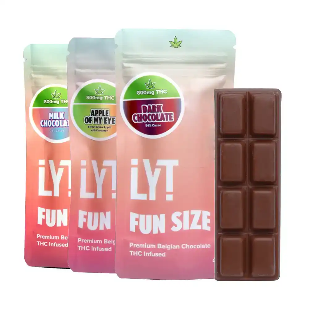 Buy LYT Fun Size Chocolate Bars 800mg