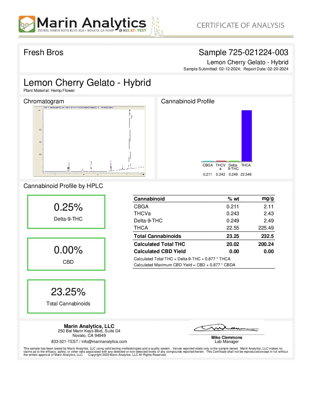 Alternative view of Buy Lemon Cherry Gelato THCA