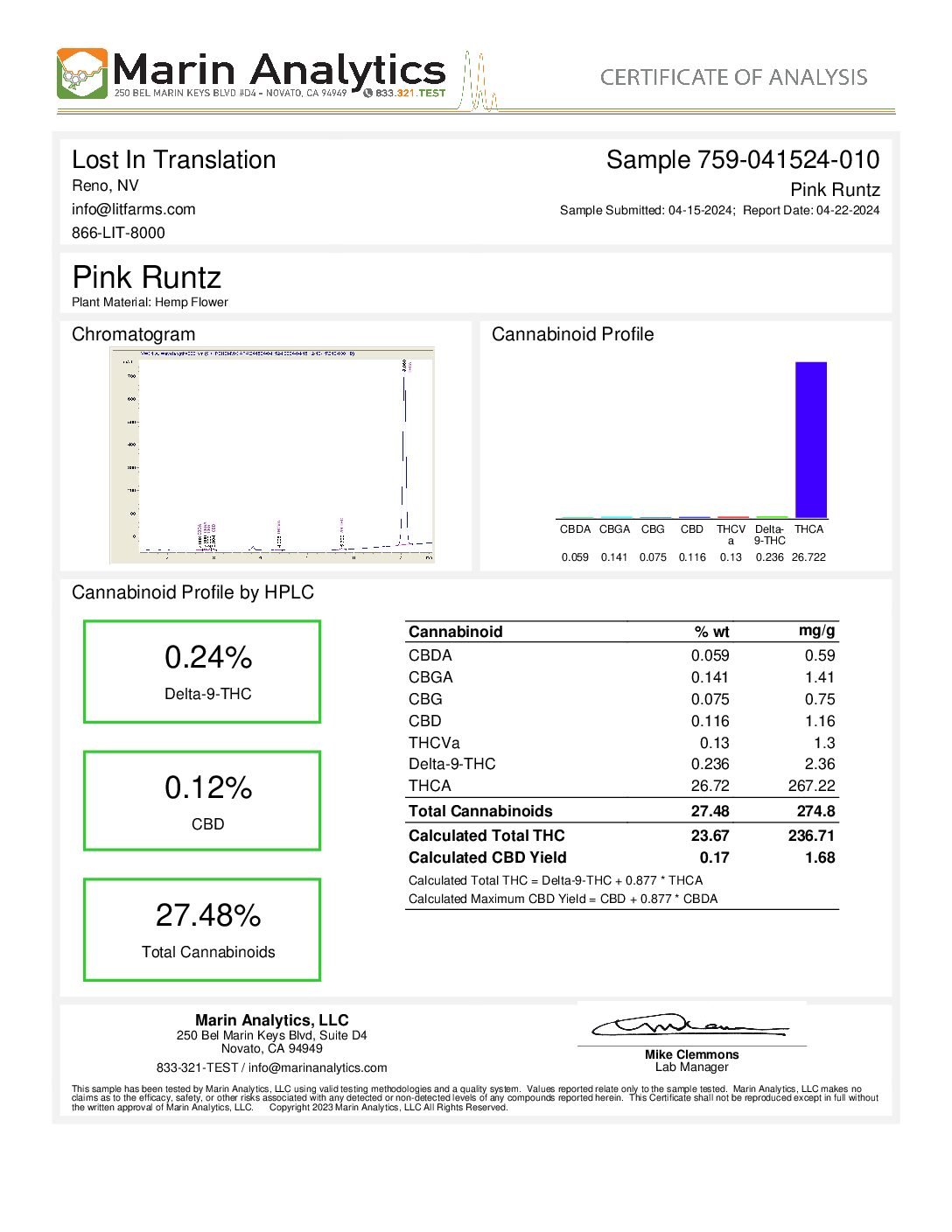 Alternative view of Buy Pink Runtz THCA