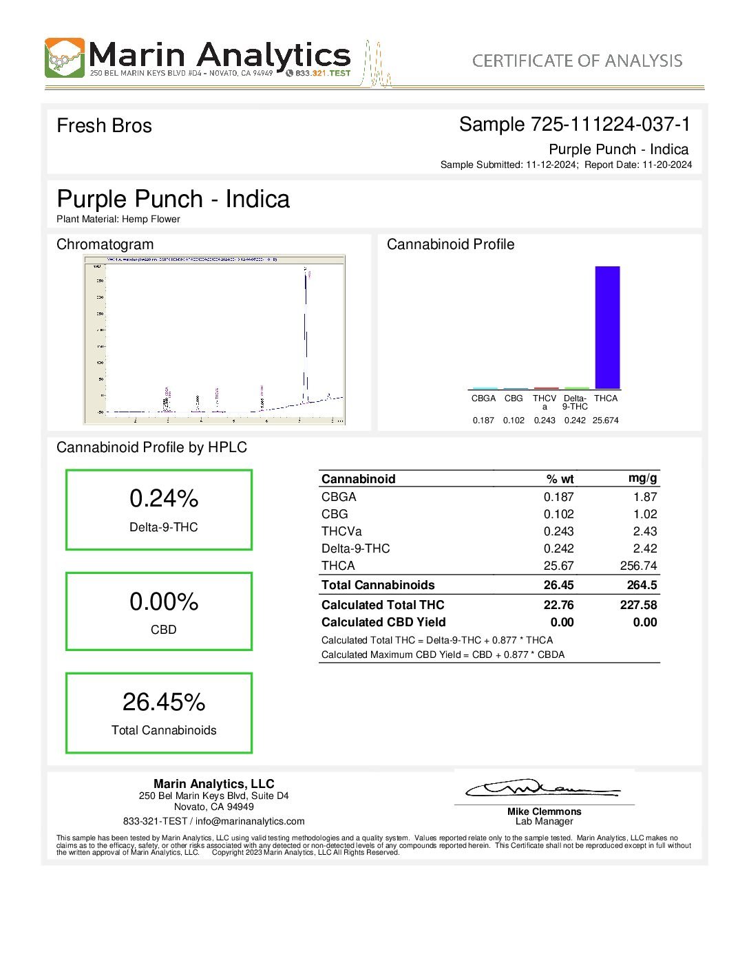 Alternative view of Buy Purple Punch THCA