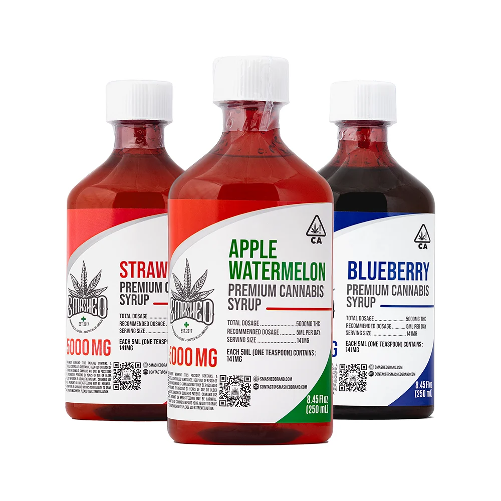 Buy Smashed Premium Cannabis Syrup 5000 MG