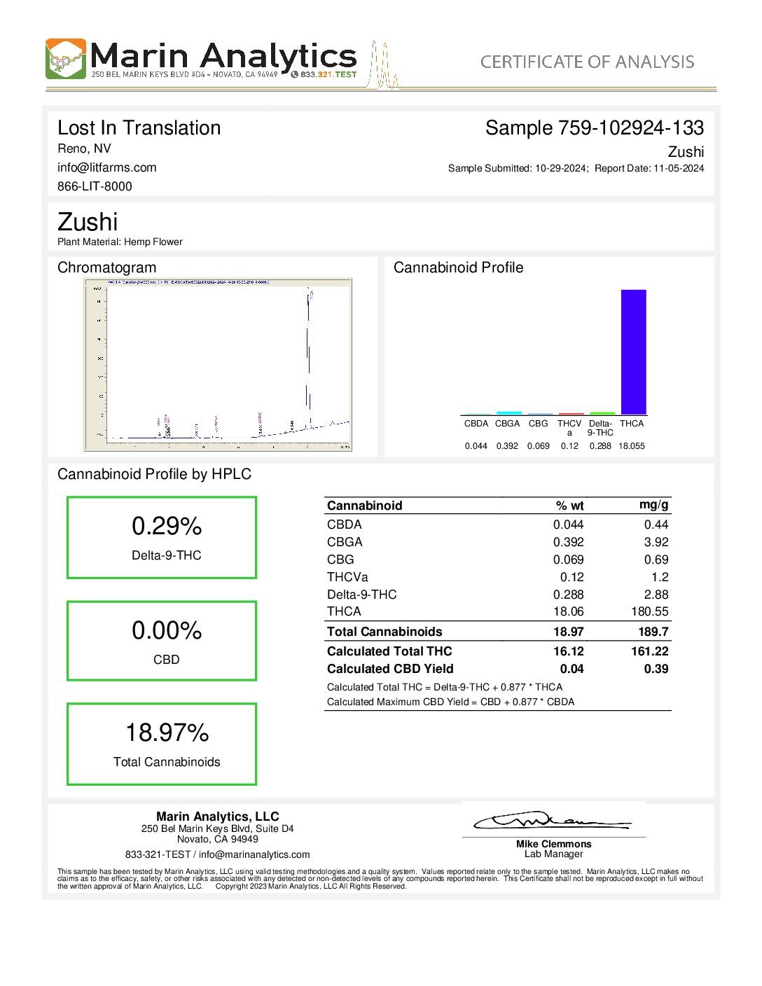 Alternative view of Buy Zushi THCA flower