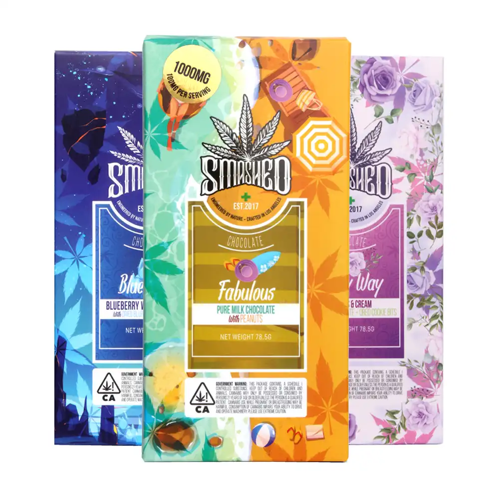 Buy Smashed THC Chocolate Bars 1000mg