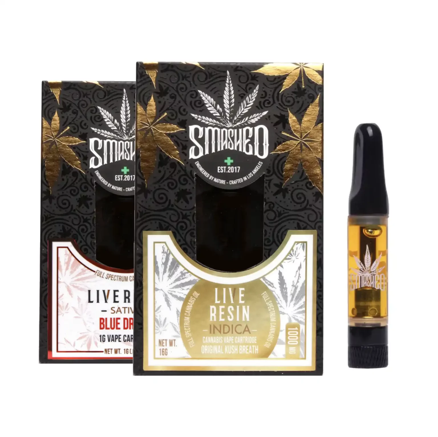 Buy Smashed Live Resin Vape Cartridge 1G